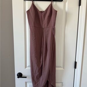 Lulu's Strapless Mauve Dress